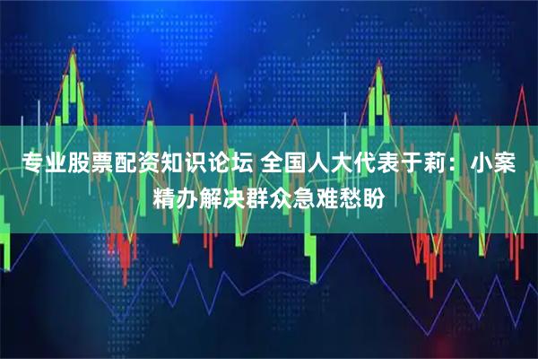 专业股票配资知识论坛 全国人大代表于莉：小案精办解决群众急难愁盼